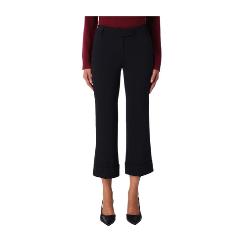 Emme Marella Pantaloni Pantalone Donna mini flare con risvolto 40 A24 - EMME MARELLAPARSEC - 006 - 40 - Francavilla Moda